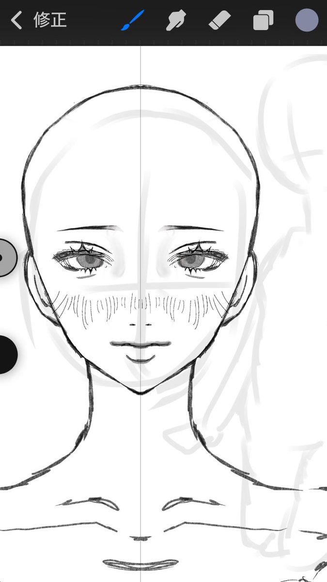 pamu2k's tweet photo. 書くの楽だから正面イラストが多すぎﾘ、😓🤍 https://t.co/GYBjEVfY4e