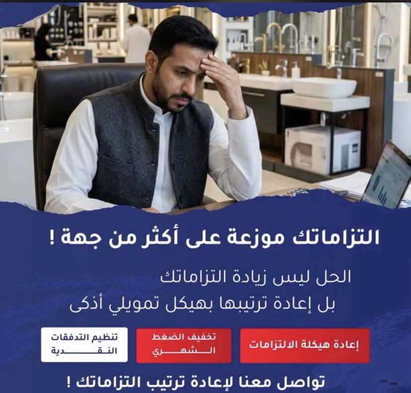 5_x9bp's tweet photo. عروض على #التمويل_الشخصي و #شراء_المديونية_الشخصية 

#توحيد_الالتزامات 

بهامش ربح يبداء من :1.49 

العرض الى نهاية شهر #يوليو 

تواصلو مع الرقم : 0545185965

تحياتنا لكم https://t.co/Dwsu35Nu5M