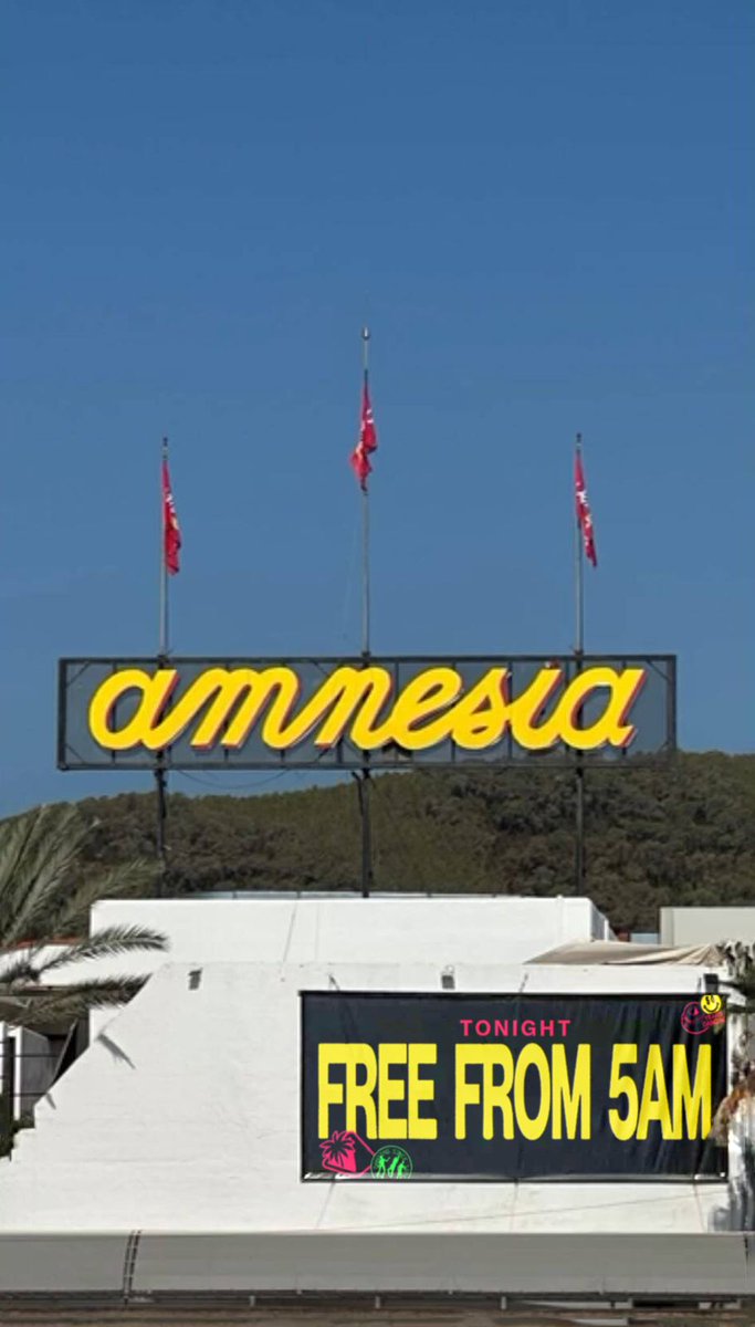 Amnesia_Ibiza's tweet photo. Esta noche la última en Amnesia 😎 https://t.co/w6VvVuJpIm