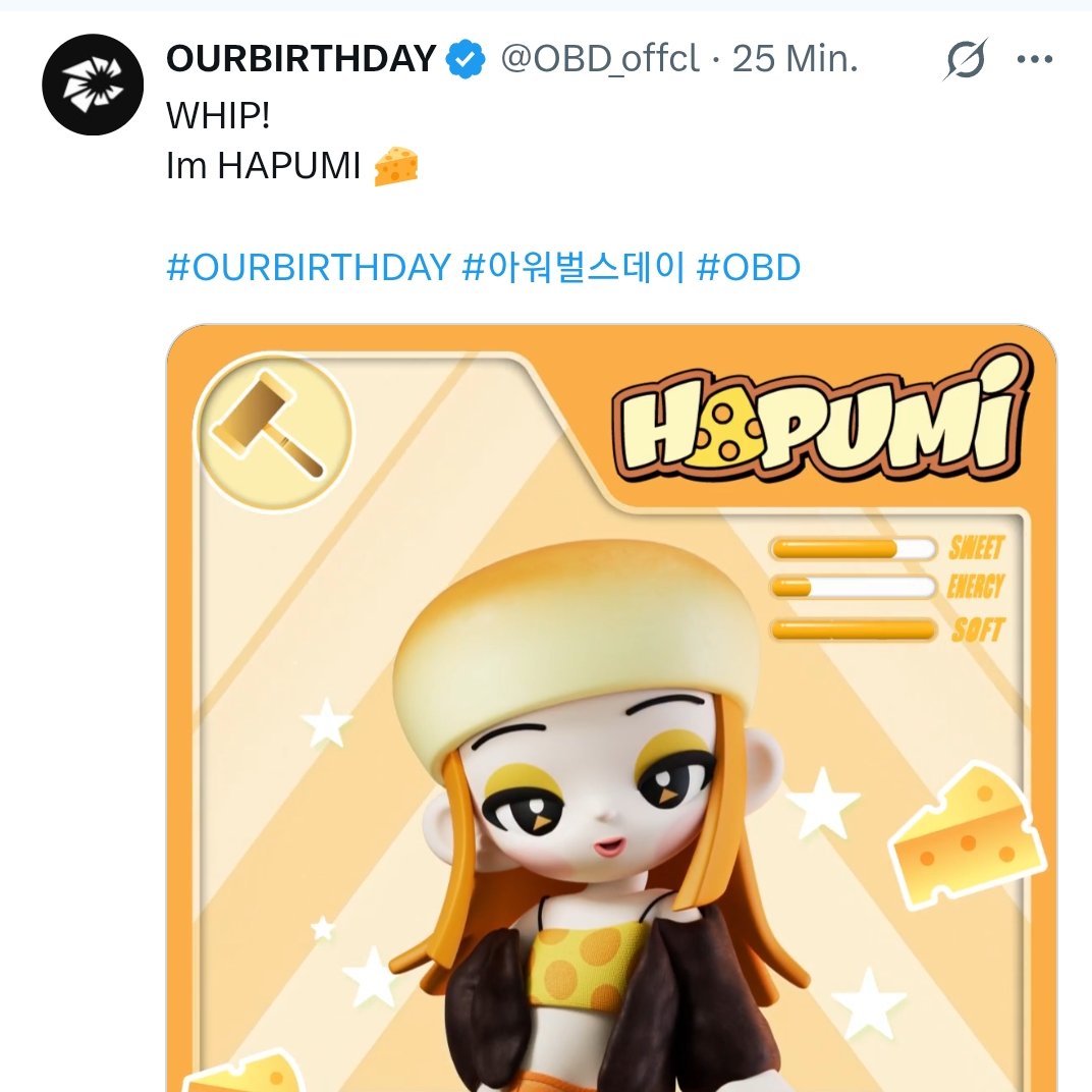 patshappyplace's tweet photo. So it's very likely cheese cake ๐
and I guess because there is no cheesecake emoji it's very literally cheese ๐๐ง
#HAPUMI #OURBIRTHDAY https://t.co/8Ms2d7N1zR