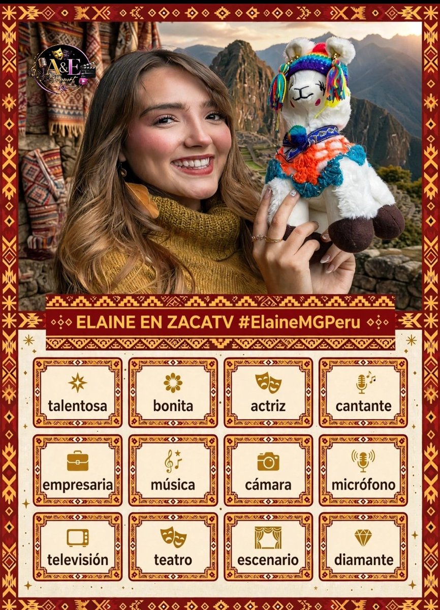 TeamAldaineVIP's tweet photo. ✨Comenzamos dinámica de nuestra hermosa Elaine Haro 💎🧚🏻‍♀️✨
Frase más el # seguido de una palabra del cuadro de dinámicas 

ELAINE EN ZACATV
#ElaineMGPeru
Talentosa https://t.co/uFss6N2q7l
