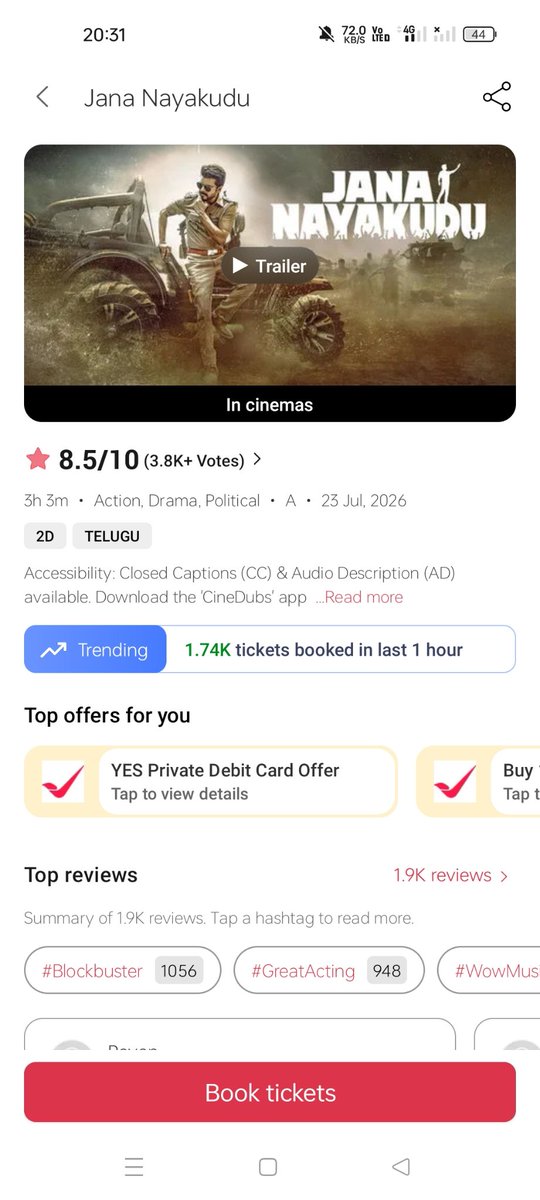 iAkshayRPillai's tweet photo. Weekend blast begins. 33.76K tickets sold in last hour. All this for an HD leaked remake film😭Undoubtedly the Biggest Super⭐ Tamil cinema has produced since MGR &amp; man with biggest stardom in Indian cinema, could've ruled Tamil cinema for another decade🔥@actorvijay #JanaNayagan https://t.co/UshEsOB8zO