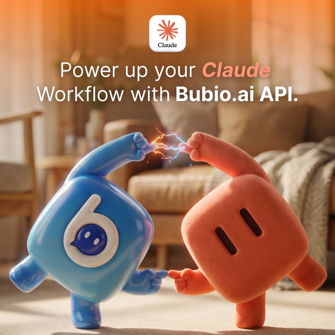 Bubioai's tweet photo. Bring image and video generation directly into your Claude workflow with the https://t.co/8Eg9lnwqBo API. 

No app switching. 
No complicated tool stack. 
Just one API and more room to create.

https://t.co/82OSe4DG3j https://t.co/Nd8YoKkLZ1