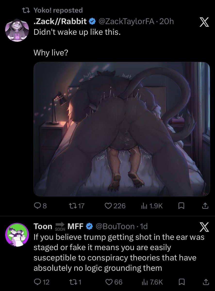 trion_ad's tweet photo. why cant i just get porn on my designated porn account? the algorithm on this app is giving me straight teeth bruh https://t.co/oRALWnd6iz