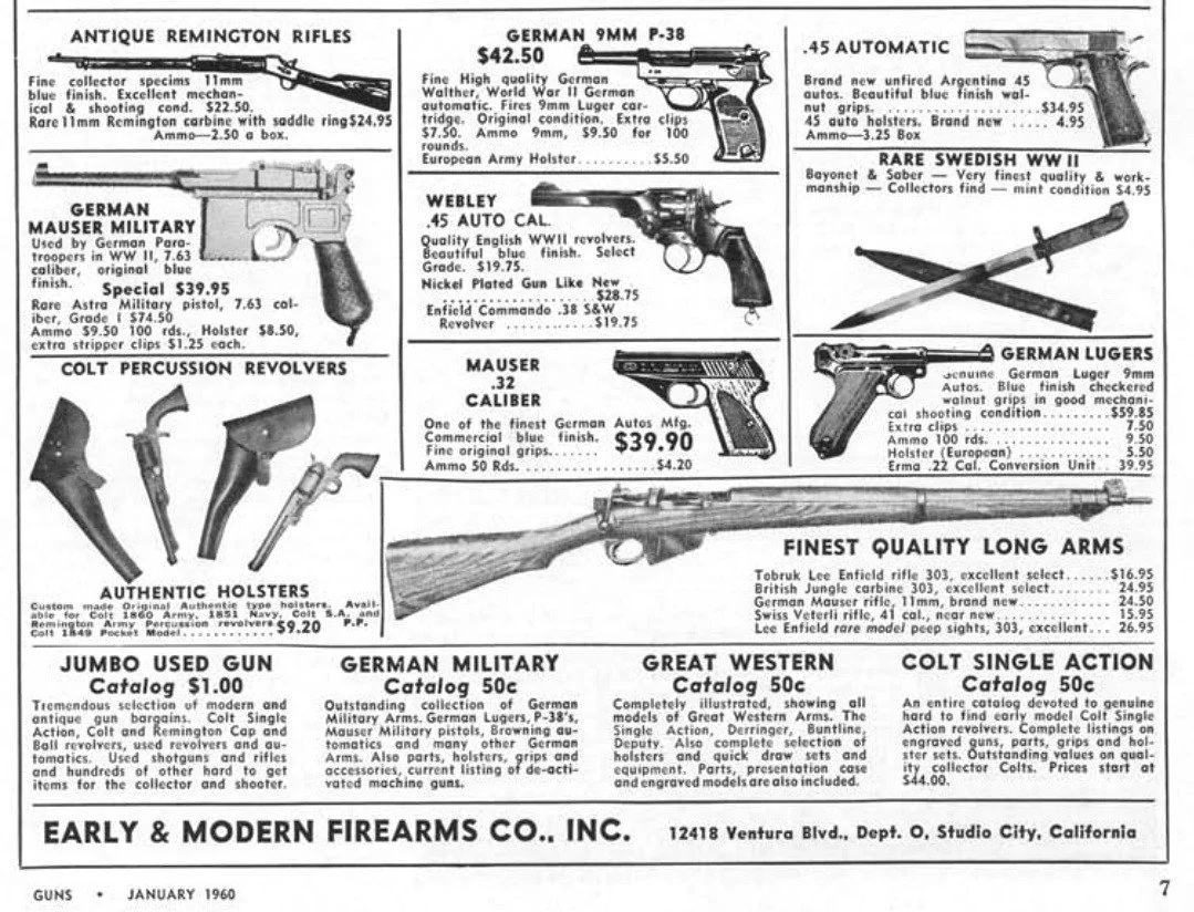 gunrights's tweet photo. It was common for over a century before the 1968 GCA to mail-order firearms directly to your home.

Brand-new military surplus rifles, anti-tank guns, whatever an individual could desire. https://t.co/9ncj9sNlHs