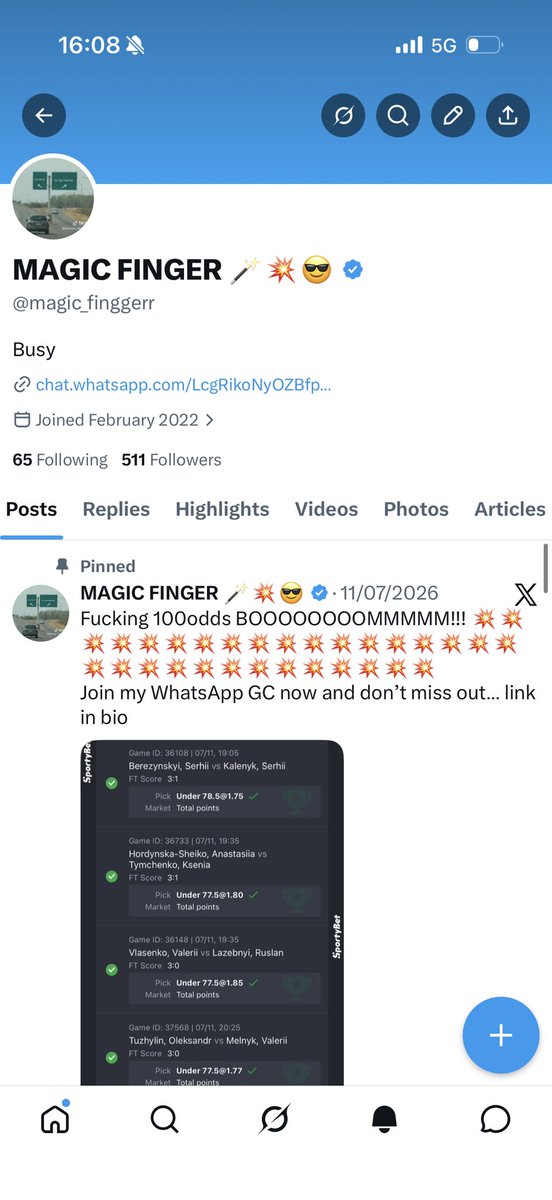 magic_finggerr's tweet photo. 500+ followers! ❤️🎉
Thank you to everyone following and supporting MAGIC FINGER. This is just the beginning—bigger wins ahead! 🪄💙 https://t.co/ea3DA6UNOn