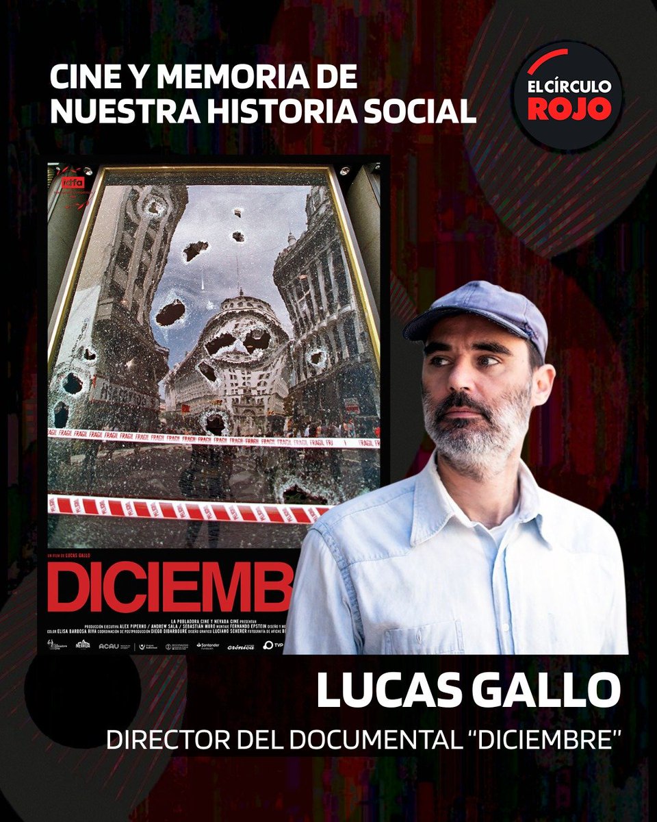 circulorojo899's tweet photo. #Conversaciones en ⭕️

Este sábado nos visita el cineasta Lucas Gallo, director de "Diciembre", una inmersión sensorial en la crisis y rebelión social de 2001. ¿Cómo se cuenta una historia en curso? 

Sábados de 12 a 14 hs x @radioconvos899 https://t.co/1U8Z6oP1Vx