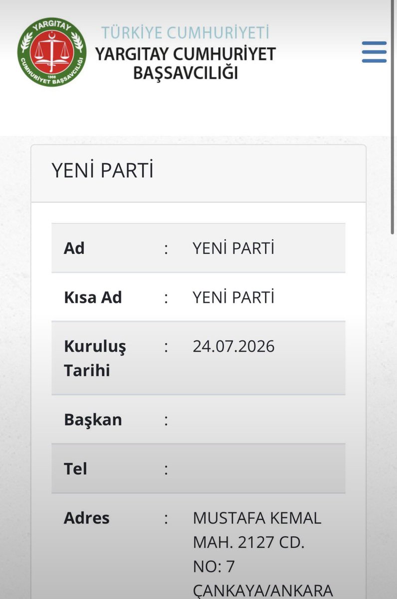 YENİ PARTİ 💎 tweet media