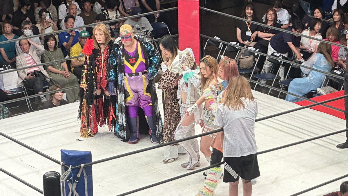 wwr_stardom's tweet photo. 【 #ジャガー横田 50周年記念大会結果‼️】

◆ジャガー横田デビュー50周年記念試合 
ライジング・スターズ6人タッグマッチ

◯ジャガー横田＆尾崎魔弓＆アジャ・コング
vs
スターライト・キッド＆星来芽依＆●ウナギ・サヤカ

詳しくは→ @jaguaryokota_x https://t.co/vSKM4IsnZ0