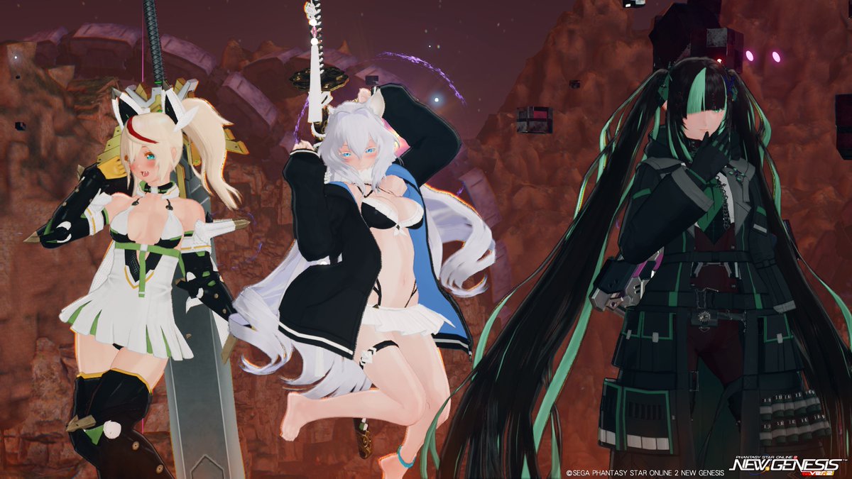 Pso2Nyau's tweet photo. レナ&amp;itexキング https://t.co/96v6wT8RJ4