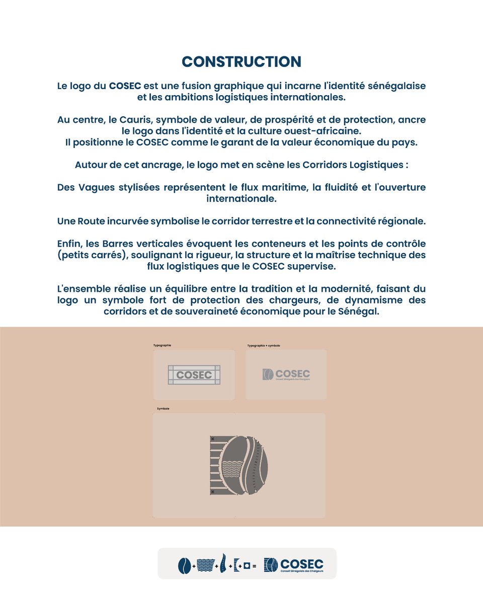 EyaidnC's tweet photo. Découvrez le nouveau logo du COSEC. Une création signée Eyaid’n Company qui allie modernité, dynamisme et héritage. Chaque ligne a été pensée pour symboliser l'évolution de l'institution vers ses nouveaux horizons stratégiques.

#logodesign
#identitévisuelle
#branding https://t.co/rxsIIE5dxr