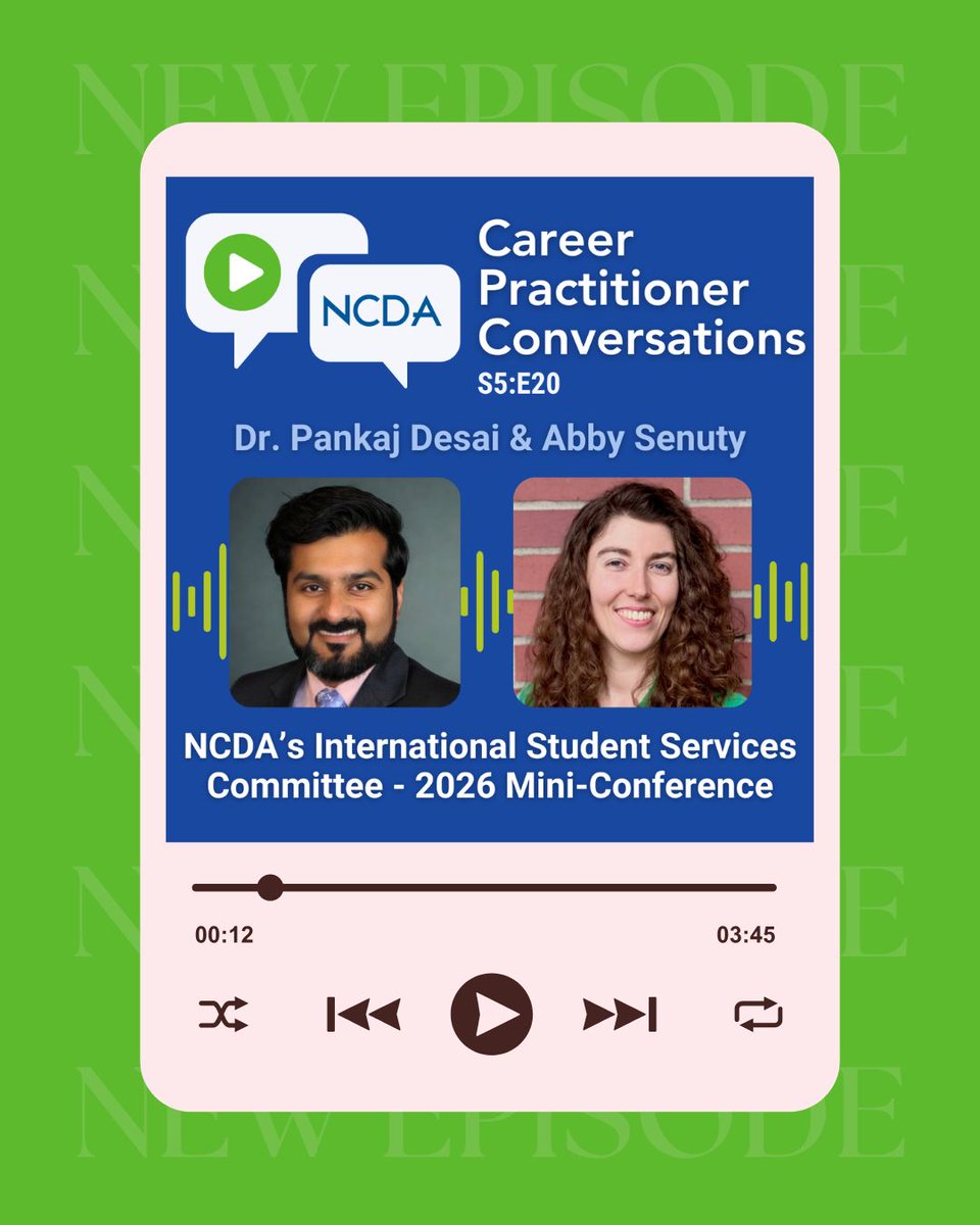 ncdaCareer's tweet photo. Learn more about the 2026 NCDA International Student Services Committee Mini-Conference and register today: https://t.co/xYStRluHMW 

The free virtual event takes place August 7, from 10 AM to 4 PM CST, and is open to all NCDA members. Attendees can earn up to 5 CE credits! https://t.co/mC0PeZv86Q