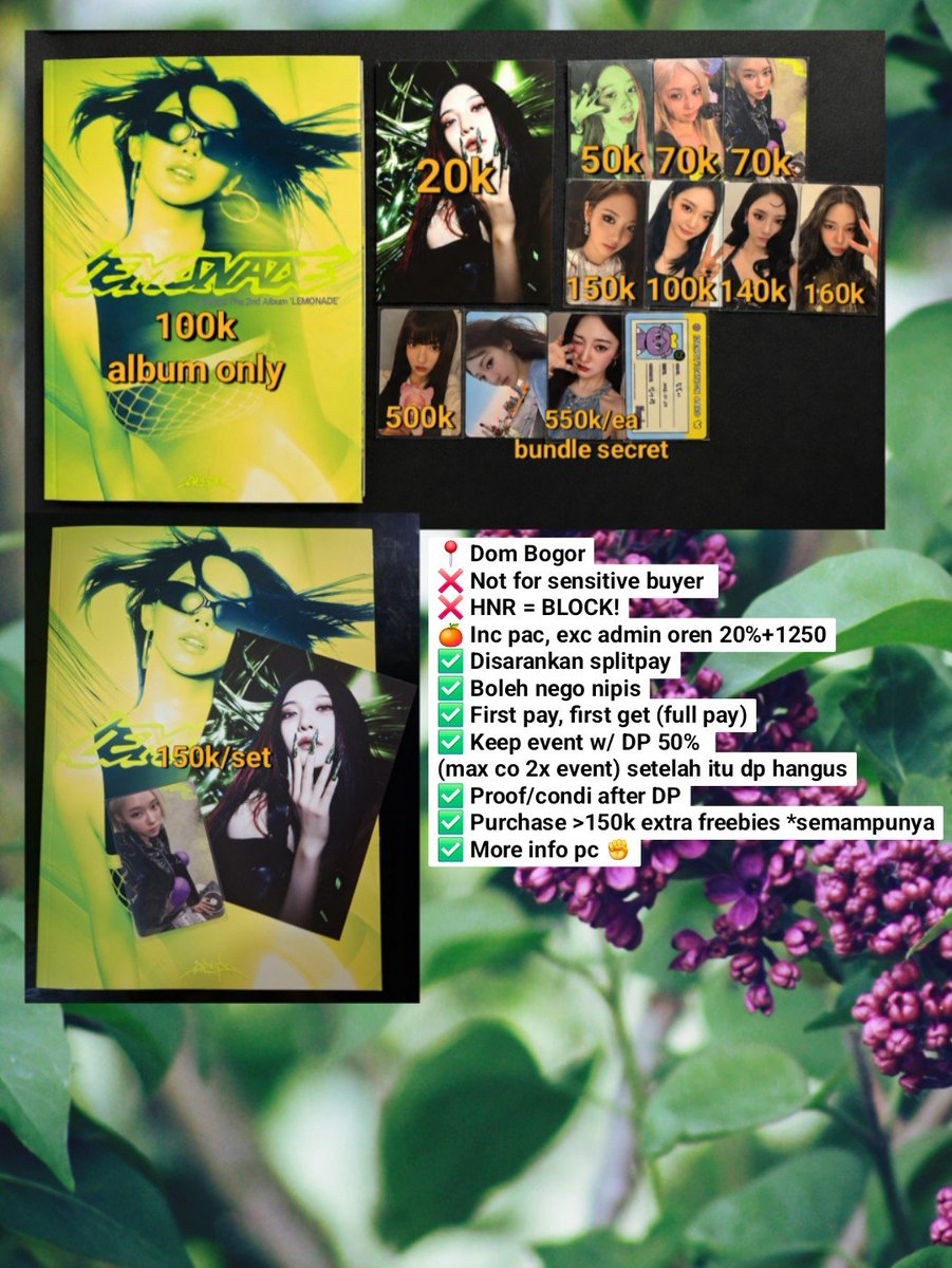 ningfinityning's tweet photo. HELP RT ꒰ wts / want to sale ꒱ .ᐟ

📍 Dom Bogor
❌️ Not for sensitive buyer 
🍊 Inc pack, exc admin oren
✅️ Price n detail on pict

🏷 aespa wtb wts pob secret pop mart karina giselle winter ningning album lemonade acid can countdown live everline apple music appmus https://t.co/jI9awH6H3B