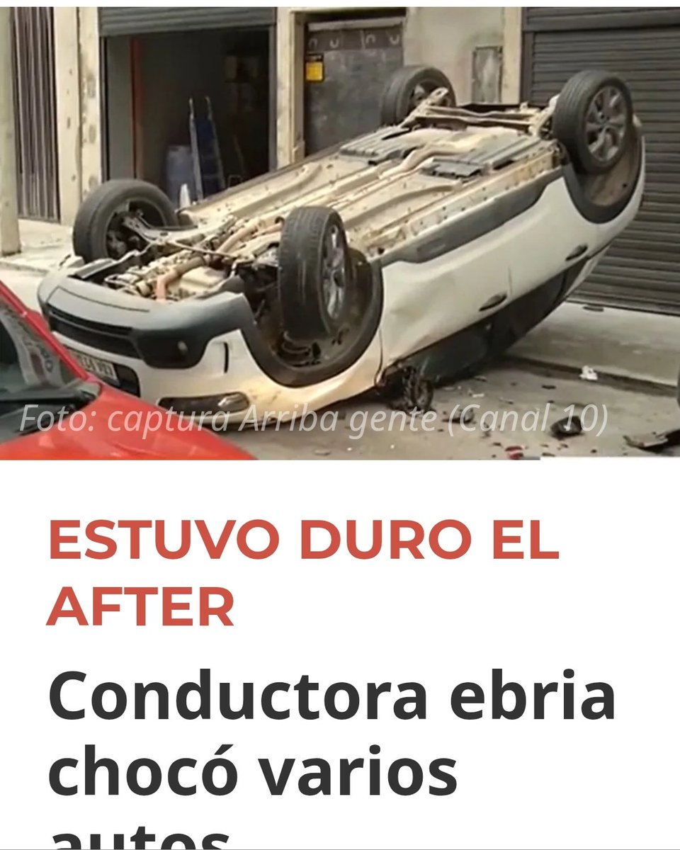 rognone_bebote's tweet photo. Mujer alcoholizada chocó varios autos y volcó en las intersecciones d Chana, Charrúa y Gaboto hoy en la mañana.
Es bueno decir q la prensa no dice q "la mujer iba con un pedo machazo" por miedo a que la intersocial feminista del FA saque un comunicado por expresiones machistas. https://t.co/AYY6f4ot5L