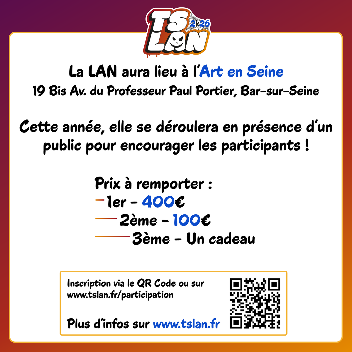 Teoad_Show's tweet photo. La TSLAN revient une seconde fois à l’Art en Seine le 24 et 25 octobre 2026.

Cette année, 8 duos s'affronteront sur 12 jeux devant un public !

Rendez-vous sur https://t.co/yLjHIUAjzk

#TSLAN #GamingEvent #TournoiGaming #LiveTwitch #TwitchFR #Competition #LANParty https://t.co/XWKB3yl6WA