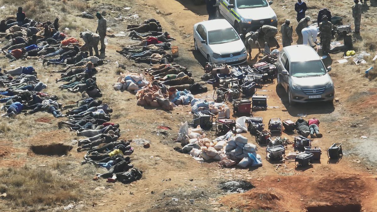 Abramjee's tweet photo. Operation PROSPER: 717 Arrested in Nationwide Crime Crackdown:

A joint SAPS and SANDF Operation PROSPER conducted between 1 and 22 July 2026 led to the arrest of 717 suspects across multiple provinces in a major crackdown on illegal mining, organised crime, gang violence and drug trafficking.

Key results include:

717 suspects arrested, including:

265 for immigration offences,

213 for drug-related crimes,

15 for illegal possession of firearms and ammunition,

26 for possession of dangerous weapons
1 for murder,

181 for other serious offences, including robbery, assault and vehicle theft,

24 illegal firearms and 1,928 rounds of ammunition seized.

Police also confiscated 14 commercial explosives, a landmine, precious metals, gold-bearing material, two stolen vehicles, and drugs including heroin, mandrax, CAT and dagga.

Illegal mining equipment seized included 59 generators, 28 jackhammers, 26 crushers, 14 stampers, 11 water pumps, nine oxygen cylinders and six phendukas.

Provincial highlights:

Gauteng: More than 150 suspects arrested at Losberg Kloof Mine in Westonaria, while over 50 undocumented foreign nationals were arrested in Springs.

Free State: Twelve suspects arrested during operations in Welkom, Allanridge, Odendaalsrus and Theunissen, with gold-bearing material and dagga recovered.

Eastern Cape and Western Cape: Anti-gang operations recovered several illegal firearms and ammunition, while drug raids in Bellville and Hanover Park resulted in arrests and the seizure of cocaine, crystal meth, mandrax, ecstasy and heroin.

The statement also honoured four SANDF members who died during Operation PROSPER earlier this month, with a memorial service held in Soweto on 23 July 2026.