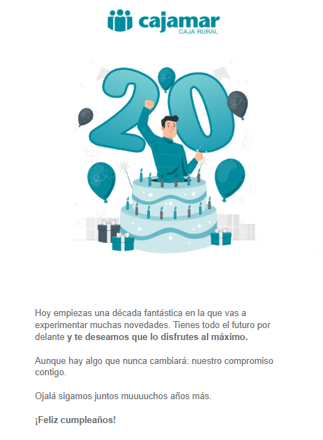 b0rrajo's tweet photo. Los unicos correos que me mandan las empresas en los que realmente me felicitan por mi cumple, son los del banco

Como?, facil, no viene con un descuento metido en el fondo del correo. https://t.co/lLd1bo9Xex
