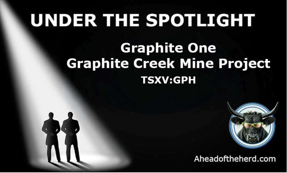 GraphiteOne's tweet photo. Graphite One $GPH.V | $GPHOF is featured in a new Ahead of the Herd article highlighting the Company's Graphite Creek Project and its potential to become a cornerstone of a fully integrated U.S. #graphite supply chain.

▶️ Read Article Here: https://t.co/IML2nHXbZ0 https://t.co/nRUMn2EUoa