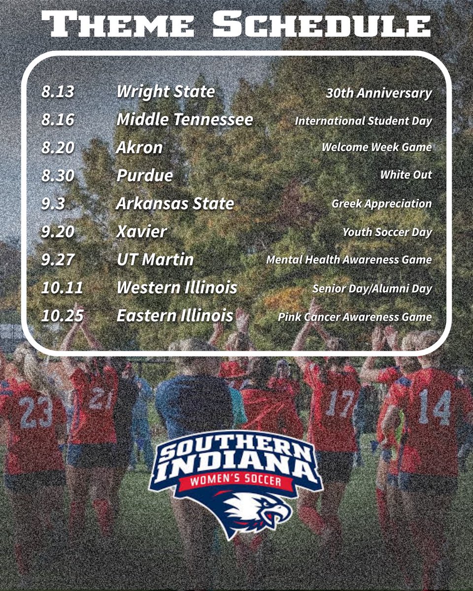 Archiesarmy1965's tweet photo. Theme 📆 @usiwsoc ⚽️
#usi #archiesarmy #screamingeagles #screagles #universityofsouthernindiana https://t.co/LUQ4N0TwbH