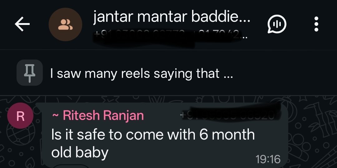 mujifren's tweet photo. These people have lost their mind

Someone asking if they can bring their 6 month old baby in CJP protest coordination group

Something will happen and they will bark Govt hurt my baby https://t.co/dd0TmwQWaY