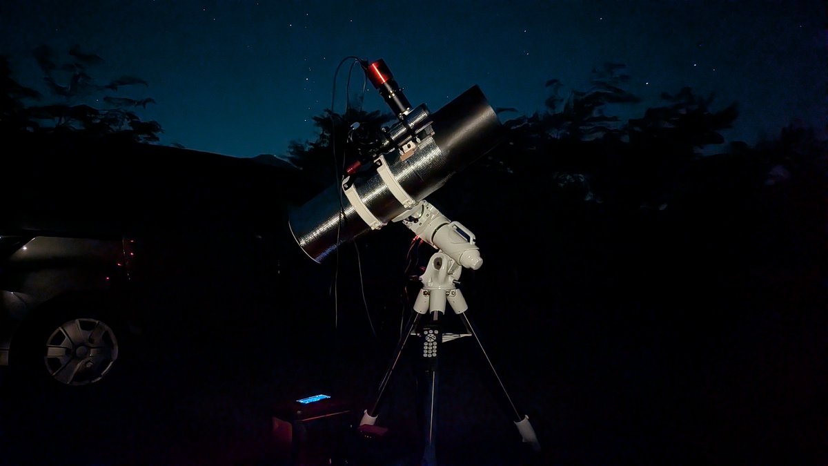 INDY_Telescope's tweet photo. 新しく購入したSkyWatcher EQ-6Rを使った初撮影🔭📸
ステラショット3で撮影しようと思ったけど、導入がうまくいかなくてASI AIRで撮影中。
ガイドも良い感じです😊 https://t.co/dfIKFdJHUR