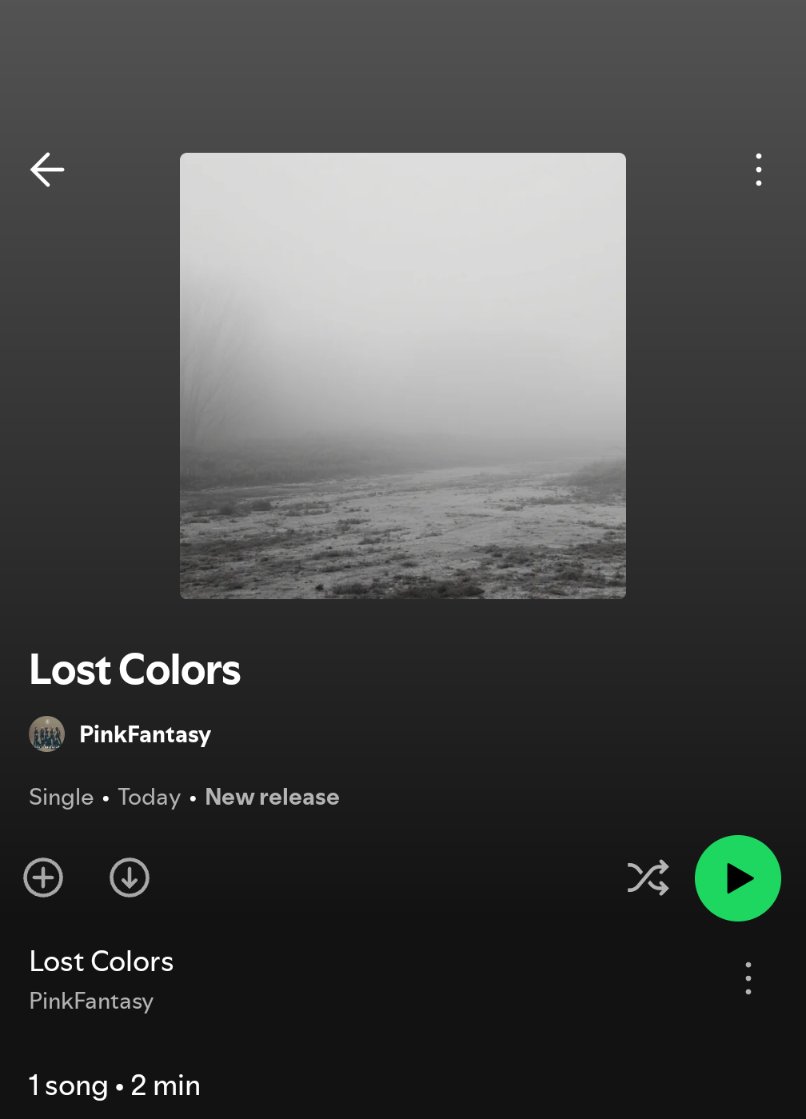 UmbrellaKat's tweet photo. What is going on with Spotify lately!? I have seen SO MANY accounts being hacked and AI songs released under their name! They all seem to follow the pattern of a single song with a very generic name and an image that has nothing to do with the group. I have seen it happen to AND2BLE, izna, BVNDIT, Lapillus, and Pink Fantasy, etc.