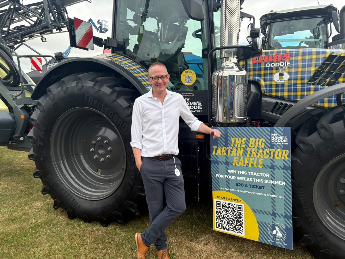 John2Win's tweet photo. 🚜 A great start to the Border Union Show, supporting the Four Fat Dads Tartan Tractor Raffle, in aid of @MNDoddie5. 

Want to show your support? Click the link below. 👇 https://t.co/q6vgIk6kQM