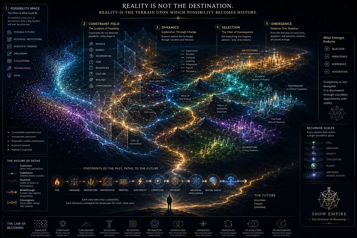 UgochukwuSnow1's tweet photo. A map to explore
#SnowEmpire #SystemsThinking #FutureDesign #Reality #Innovation #ArtificialIntelligence #Architecture #ComplexSystems #WorldBuilding #Philosophy #Mindset #CreatorEconomy #DeepThinking #AI #IAmSnow https://t.co/u4fnHhf55m