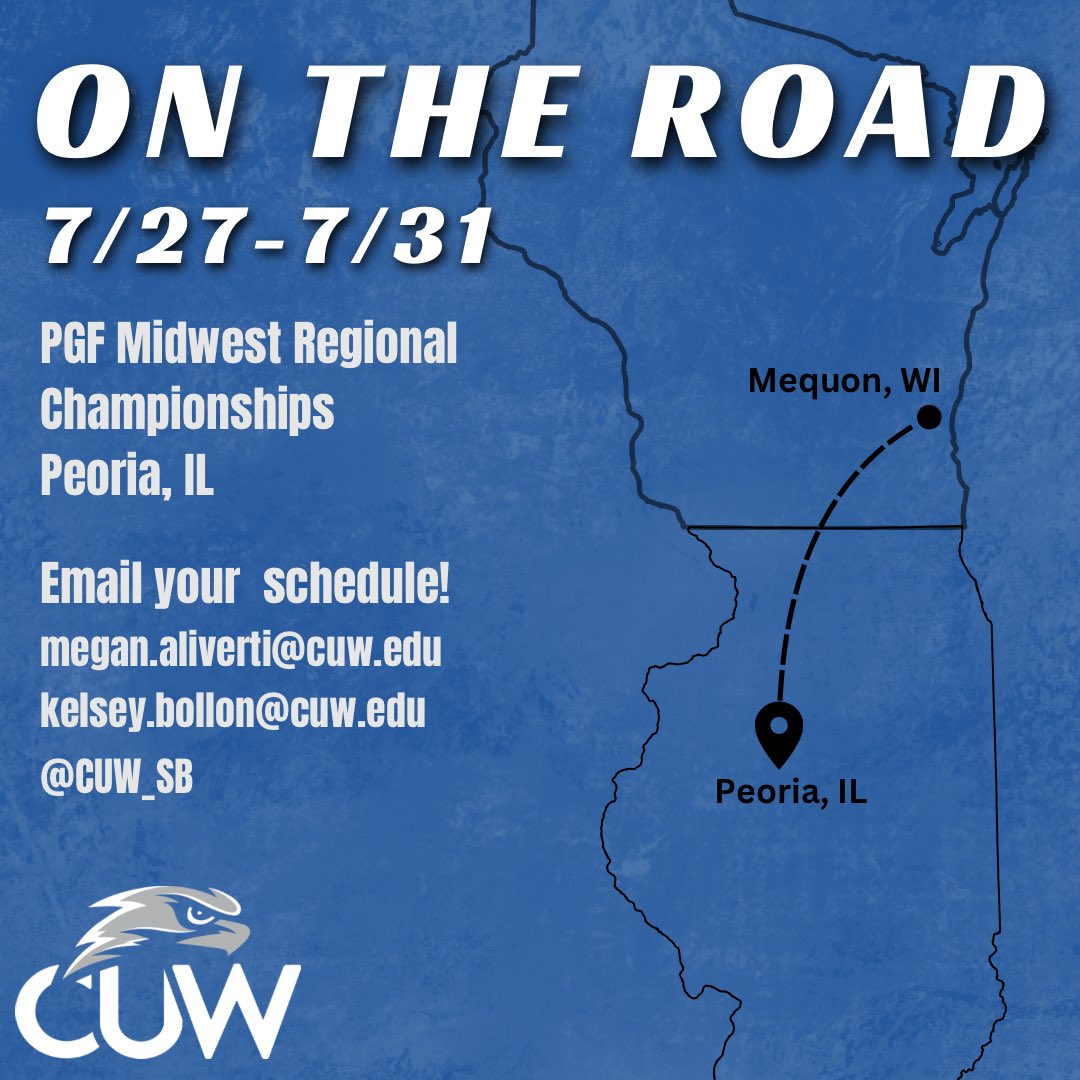 CUW_SB's tweet photo. Headed to Peoria next week! https://t.co/Vp4tBRC8oS