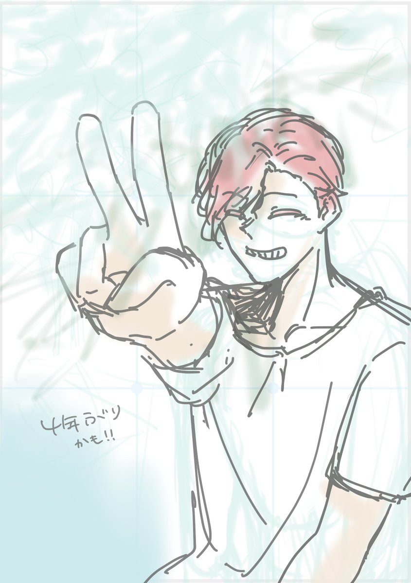 8ri7o4's tweet photo. 昔かきたかっただろう構図を描いておく https://t.co/AgEhapiRY3