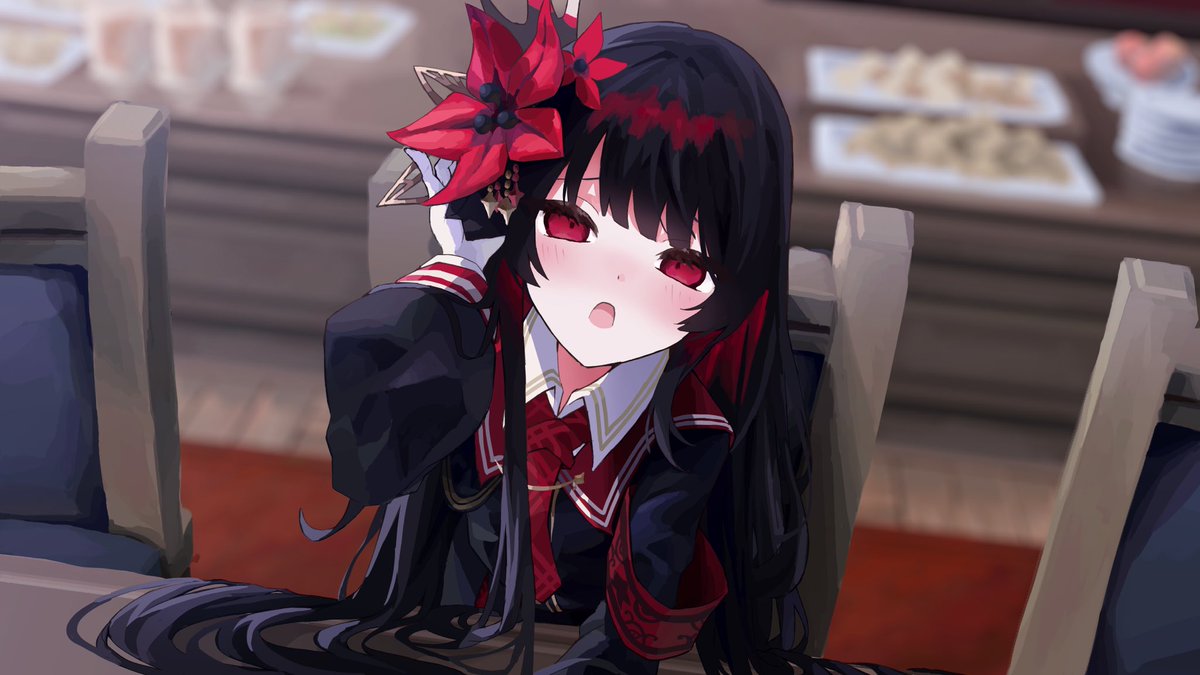 oekakisuki3's tweet photo. #まのさば二次創作
食堂　あーん https://t.co/KnREoDu7Rt