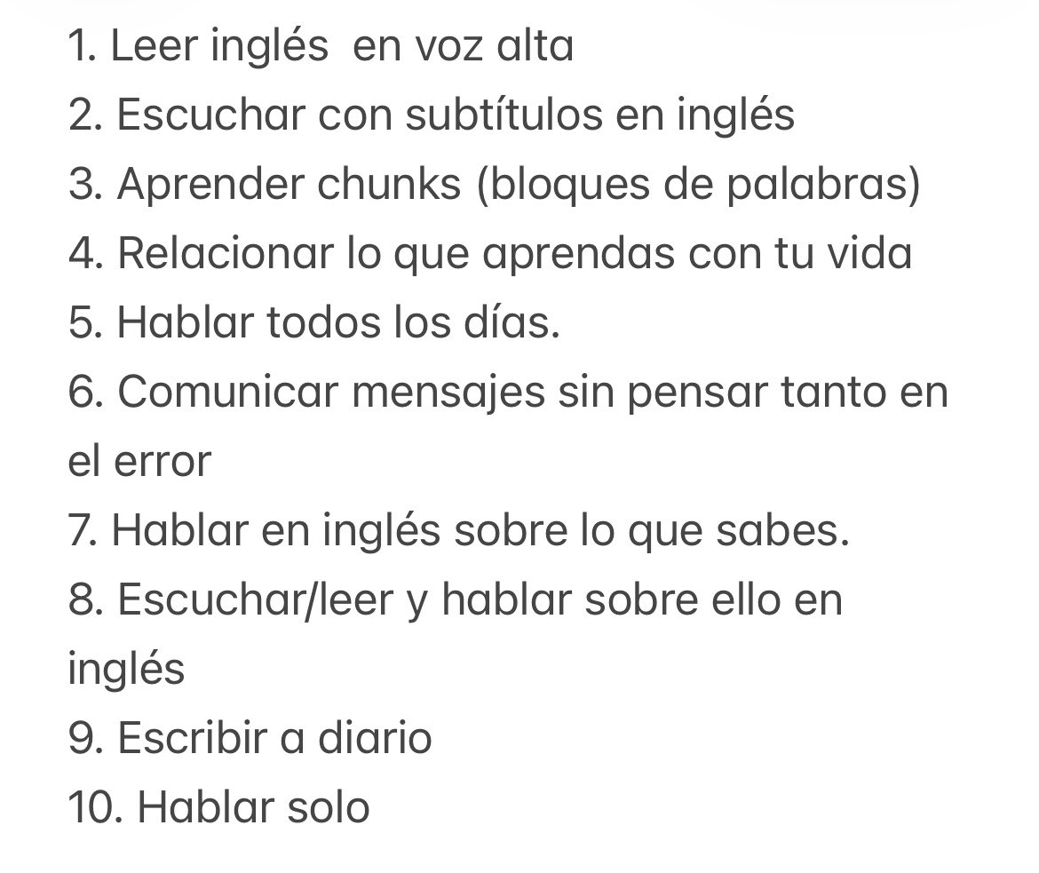 astrojoc's tweet photo. 10 hábitos para aprender a hablar inglés: https://t.co/MtdmncTWm3