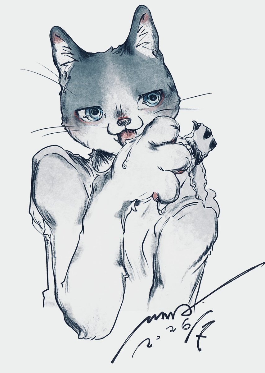 exit_restaurant's tweet photo. 😺👅🍦 泠(๑˃̵ᴗ˂̵)#ケモノ #furryart https://t.co/xovYkgKZHe