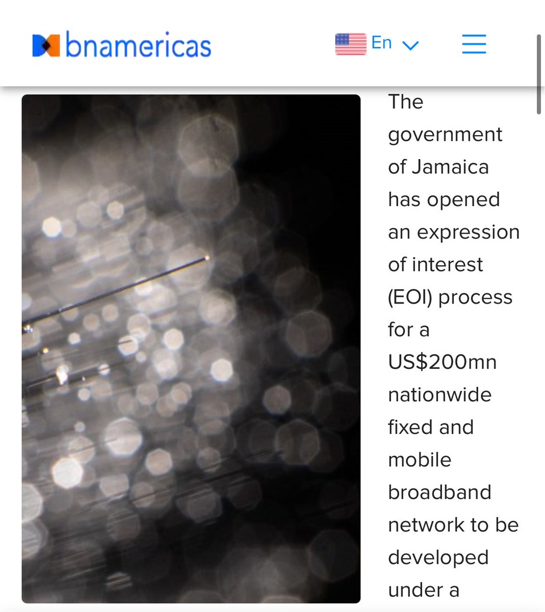 KyleAnthonie's tweet photo. Jamaica 🇯🇲 opens a US$200M expression of interest for a nationwide broadband network, advised by the IFC (the World Bank’s private lending arm). The plan targets 140,000 unserved homes &amp; 95% mobile coverage, also includes a new public safety network. https://t.co/jX3juQCj6B https://t.co/X8FbTfSxsA