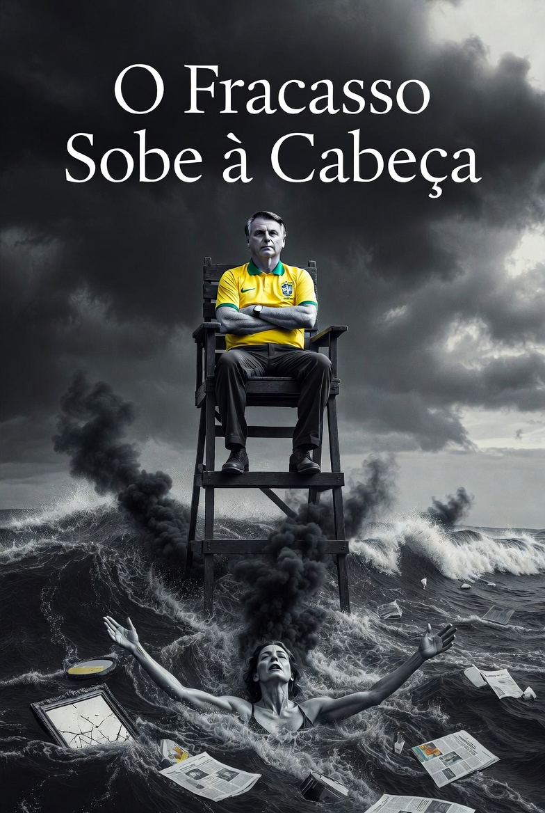 ProfessorBellei's tweet photo. É certo que o brasileiro médio há muito deixou de figurar como uma Brastemp da inteligência coletiva, mas o erro de Michelle foi subestimar a sagacidade do populacho em mais de noventa por cento. Contivesse-se ela nos modestos quarenta e cinco, ainda reteria algum resquício de relevância no teatro político. Pecou pelo excesso de vaidade e de prepotência; e agora, como sentenciava o sempre fulminante Nelson Rodrigues, o fracasso sobe-lhe à cabeça com a insolência de um vinho azedo. Flávio Bolsonaro faria bem em acautelar-se do abraço dos afogados. Se o projeto do PL consiste em resgatar Michelle das águas turvas do descrédito, que não seja ele o salva-vidas improvisado. Unidos no abraço, ambos correm o risco de precipitar-se juntos para o fundo do mar.