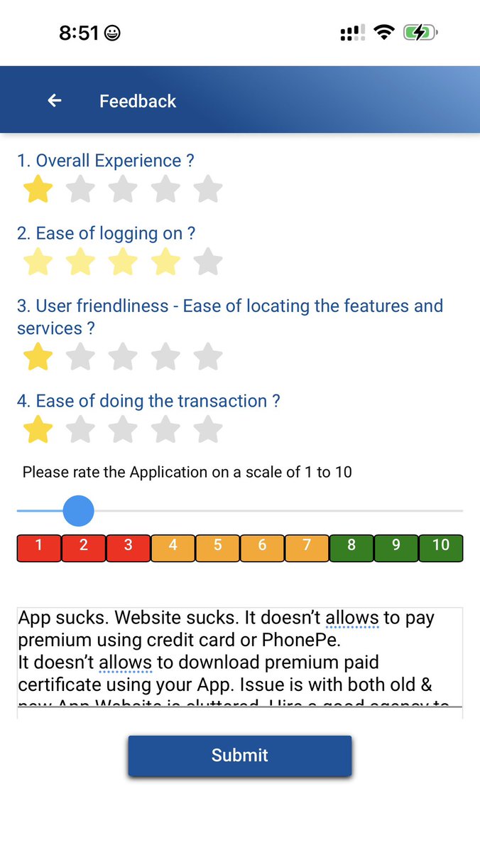 KisholaySharma's tweet photo. @LICIndiaForever @LICIndiaPolicy 
Both the Apps Sucks. Website is cluttered &amp; sucks. It neither is allowing to make premium payment for past 1 week using CC or PhonePe, nor letting me download the premium paid certificate for last year.
Hire some agency to make it user friendly https://t.co/JutLIVcvPw