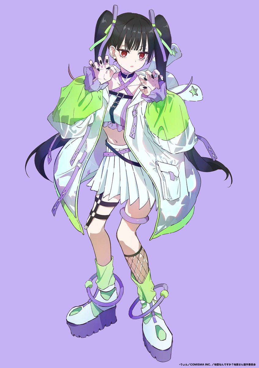 chihara_anime's tweet photo. ༓–  –  –
       地原 舞(CV.#鈴代紗弓)
   「エイリアンエイリアン」
💜💚全身ビジュアル公開💜💚
　　　　　　                       –  –  –༓

🎧https://t.co/7NOG0r4tQK

👗Stylist：佐野夏水(@natsunomizu)
💄Hair &amp; Make：まじろ(@mazirori) https://t.co/aUkaoLVhjk