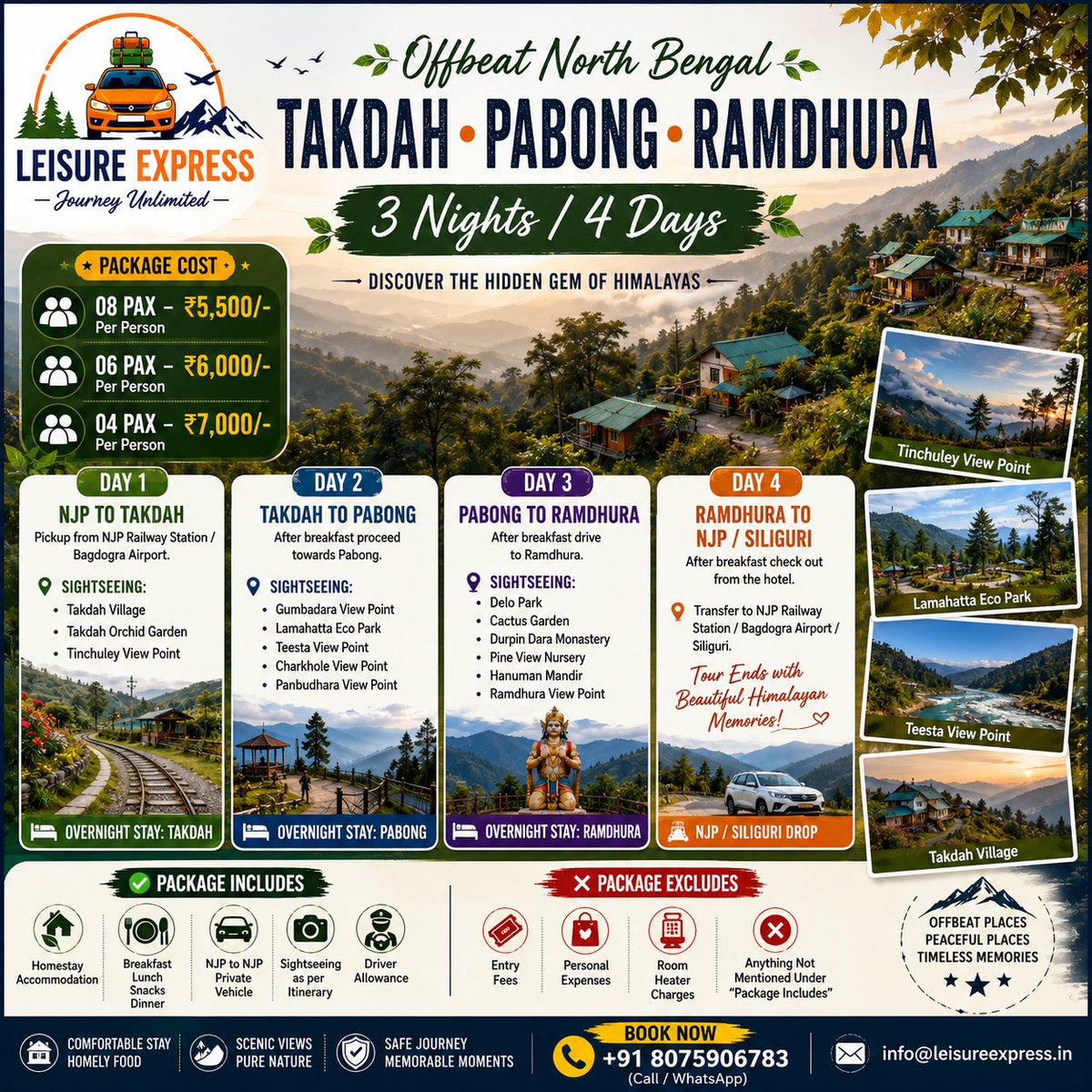 ExpressLeisure's tweet photo. #OffbeatNorthBengal #Takdah #Pabong #Ramdhura #Tinchuley #Lamahatta #DeloPark #DurpinDaraMonastery #Kalimpong #NorthBengalTourism #HiddenHimalayas #MountainEscape #NatureLovers #HillStation #WeekendGetaway #TravelIndia #ExploreNorthBengal #LeisureExpress #JourneyUnlimited https://t.co/MyJ1FTWz5U