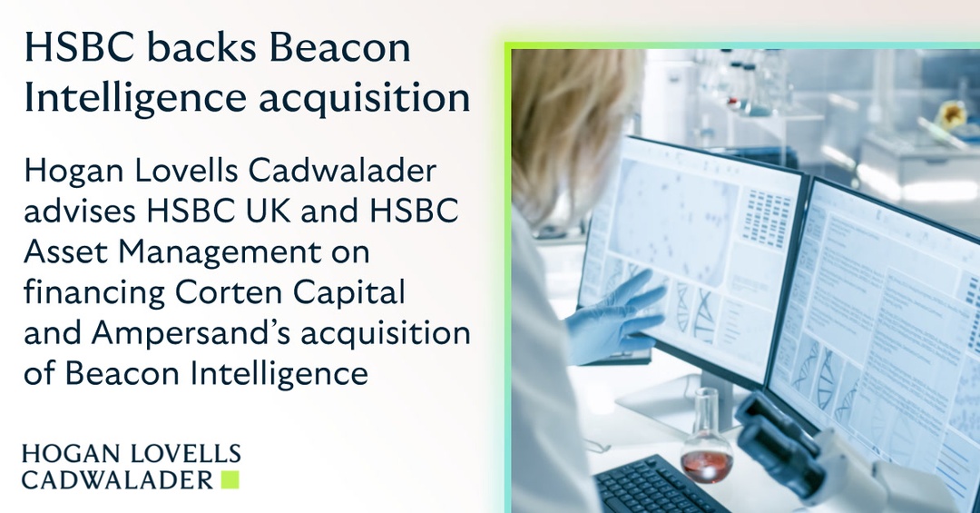 Sebastien__Gros's tweet photo. We've advised HSBC UK and HSBC Asset Management on financing Corten Capital and Ampersand’s acquisition of Beacon Intelligence. 

Read more on our website:… https://t.co/q8LtnQ7urZ