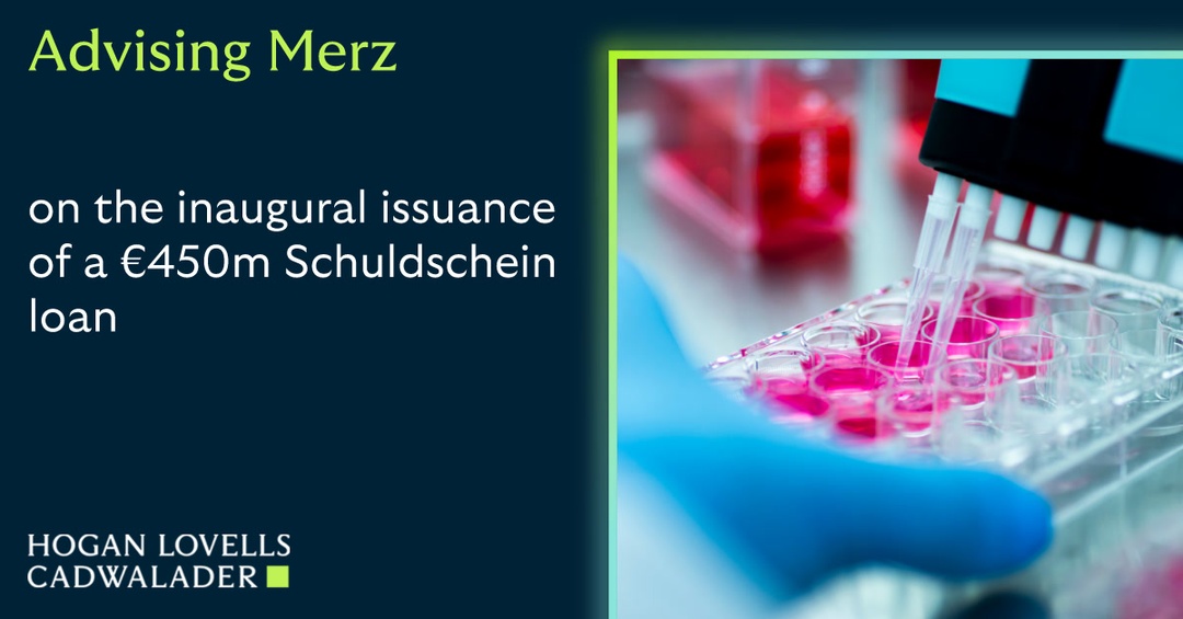 Sebastien__Gros's tweet photo. A banking and finance team, led by Dr. Katlen Blöcker, has advised Merz Pharma Group on its first-ever Schuldschein loan issuance, placing a total volume of €450m in the debt capital markets – a multiple of three relating to the launch volume. 

With the successful placement… https://t.co/Q8Zi8aoFao