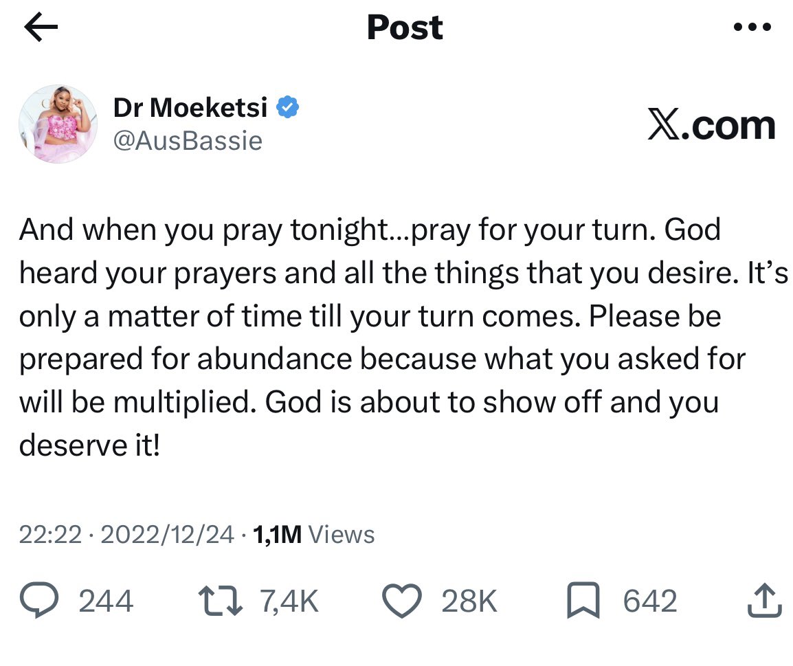 AusBassie's tweet photo. 4 years ago, I tweeted a prayer.. little did I know that my life will change completely. There’s absolutely nothing my God cannot do. https://t.co/5pwmRj0Zz7