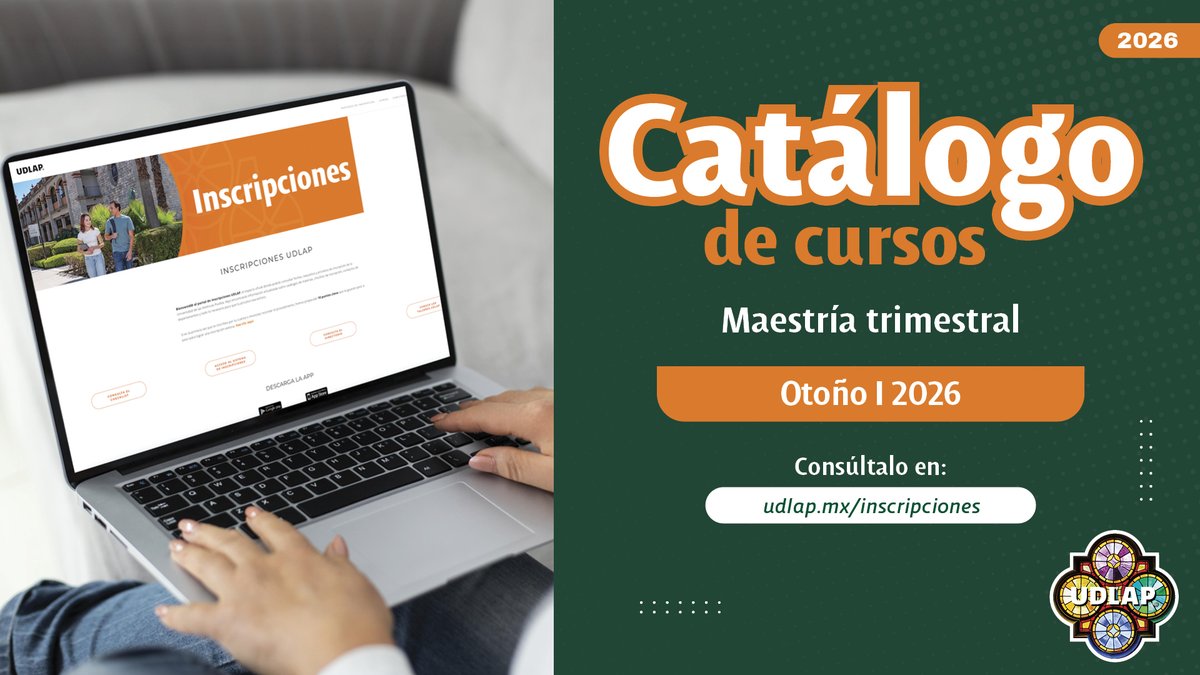 EscolarUDLAP's tweet photo. 🚨 Estudiante de #Maestría, consulta el catálogo de cursos para Otoño I
🔗 https://t.co/dd5HTnJ6c4

#ServiciosEscolares #UDLAP #TodosSomosUDLAP https://t.co/aRUtIAYMH4