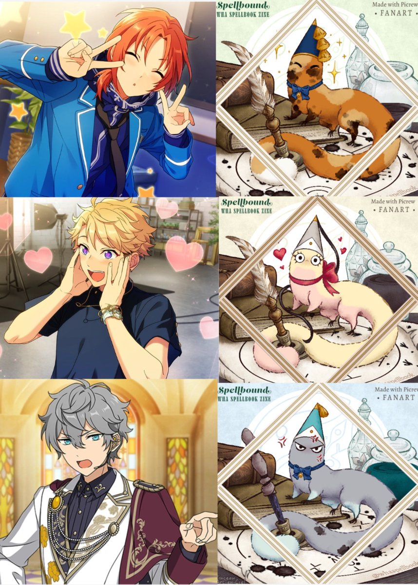 LeoIn_My_Heart's tweet photo. Hit idol unit Knights from ensemble stars have all been turned into fudemushi!? Oh but they're still the same lmao 

enstarries! don't forget to pick your brushbuddy knights!!
#enstars #enstarstwt #knights #whatwt #witchhatatelier #wha https://t.co/ZO2k0tTXLQ
