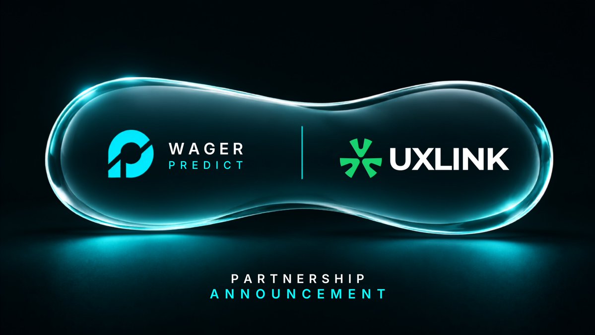 Wager_Predict's tweet photo. Wager Predict × @UXLINKofficial

Permissionless prediction markets meet the Social Growth Layer.

Wager's prediction market ecosystem on BNB Chain. UXLINK's Web3 social platform and infrastructure connecting users, builders, and 300+ ecosystem partners through socialized growth.

Two protocols. One direction.

Forecast what happens next.

Connect what happens next.

Wager gives users a place to price future outcomes. UXLINK gives users and builders the infrastructure to create, grow, and participate in socialized Web3 ecosystems.

Building the future of on-chain forecasting and Web3 social infrastructure together.

Wager: https://t.co/1MgjWEdMLw

UXLINK: https://t.co/s8aKnNhiTD