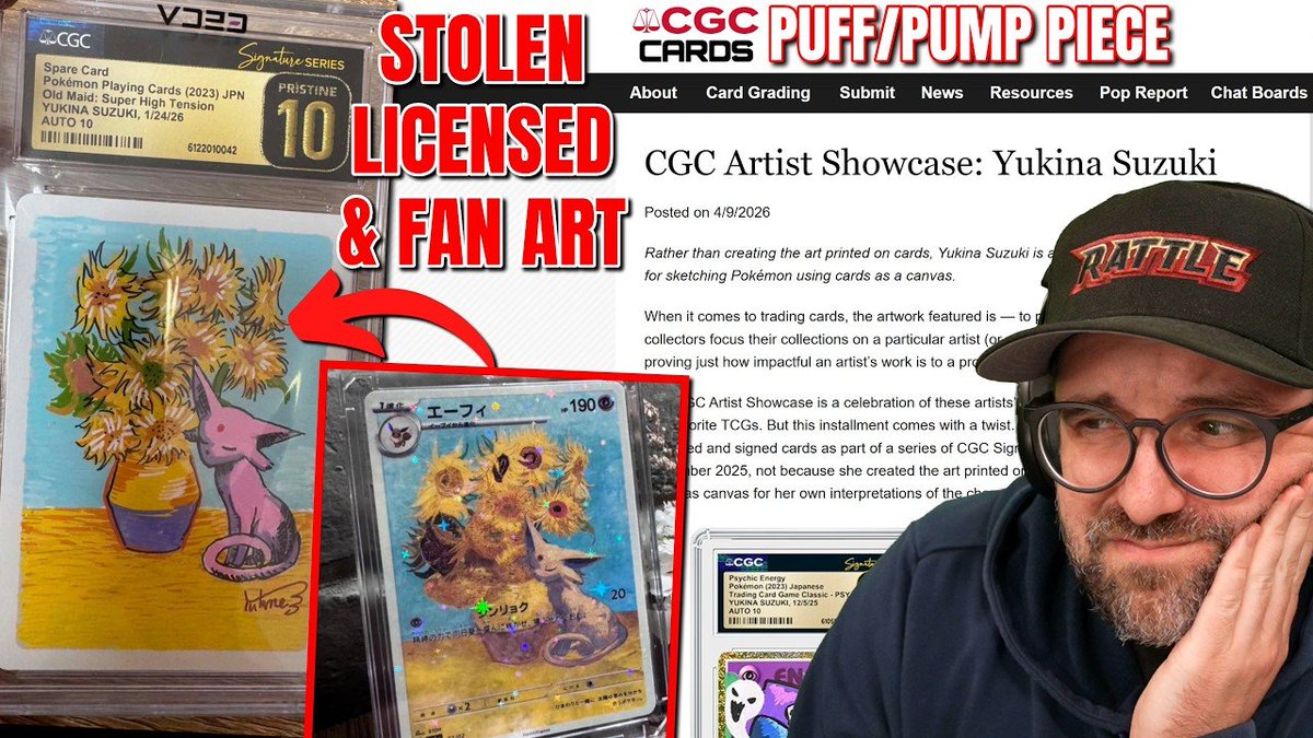 RattlePokemon's tweet photo. CGC Promoted, Graded &amp; Authenticated Stolen Pokemon Card Artwork
https://t.co/oCAKRxAnKz https://t.co/0MKR6vL4n5