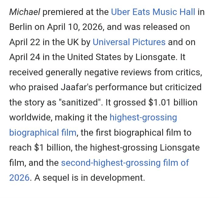 GrouchThe86281's tweet photo. @DiscussingFilm I love his music, but let's be honest, the movie was medicore, and it's not the highest-grossing movie in theaters this year https://t.co/HbMPen2zCZ