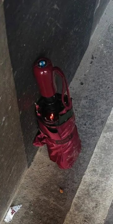 Defres360's tweet photo. A bomb concealed inside an umbrella was discovered beneath Motijheel Metro Station and was safely neutralized in a controlled explosion. https://t.co/CVSHOY7zOD