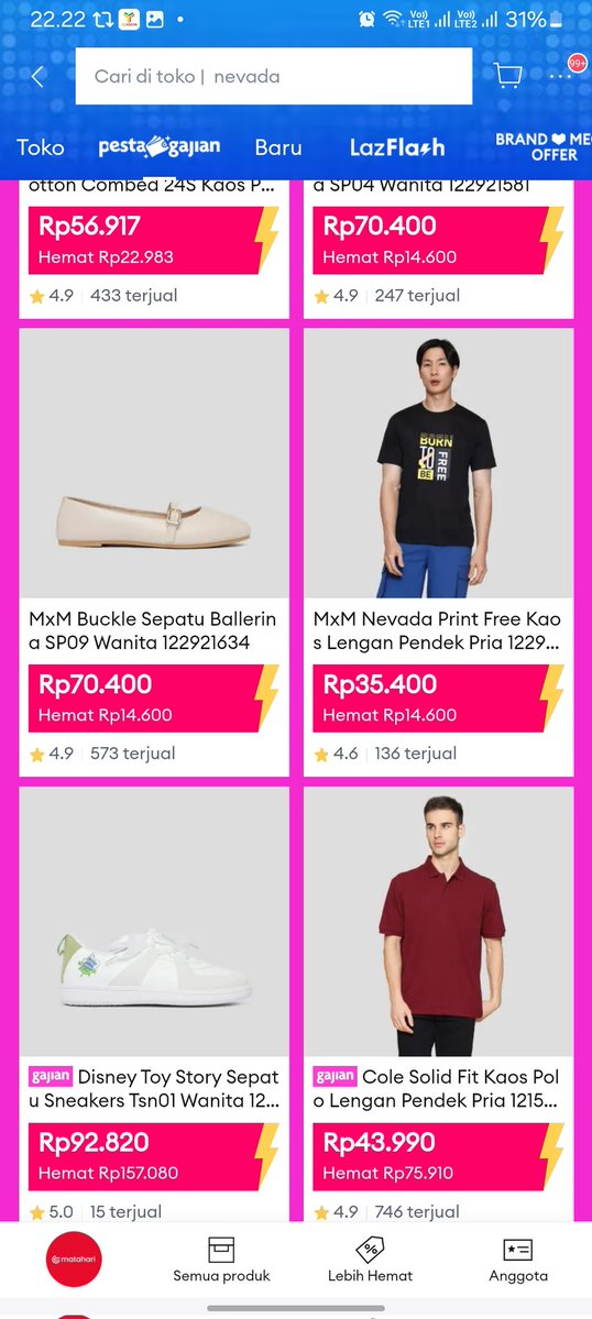 damaluvv's tweet photo. . Matahari di aplikasi biru lagi pada diskon, uji nyali siapa tau bener di kirim ๐
#promo77 #diskon #matahari #zonauang https://t.co/Odc4xBEpv7