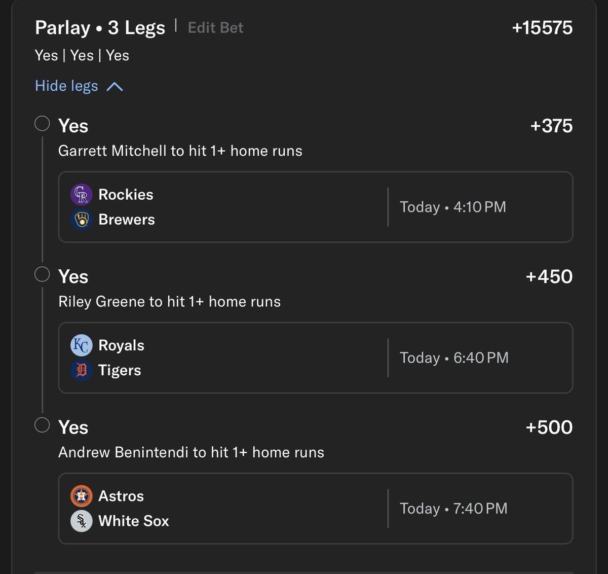 onlyparlays's tweet photo. Friday Night Lights (+15575) ⚾️👊🔥 https://t.co/UN8AQBODYI