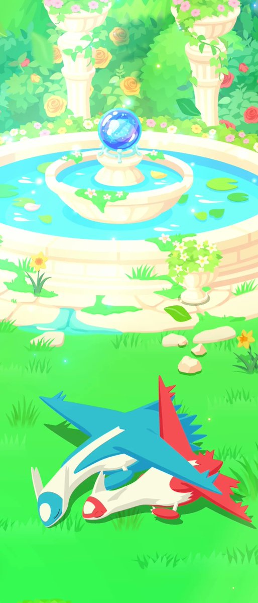 frkk_p's tweet photo. #ポケスリ3周年をみんなで
ラティラティの噴水きれいでした🎶 https://t.co/JCMuHHgcxc